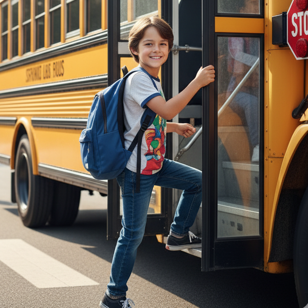Baby Alan Preschool Bus